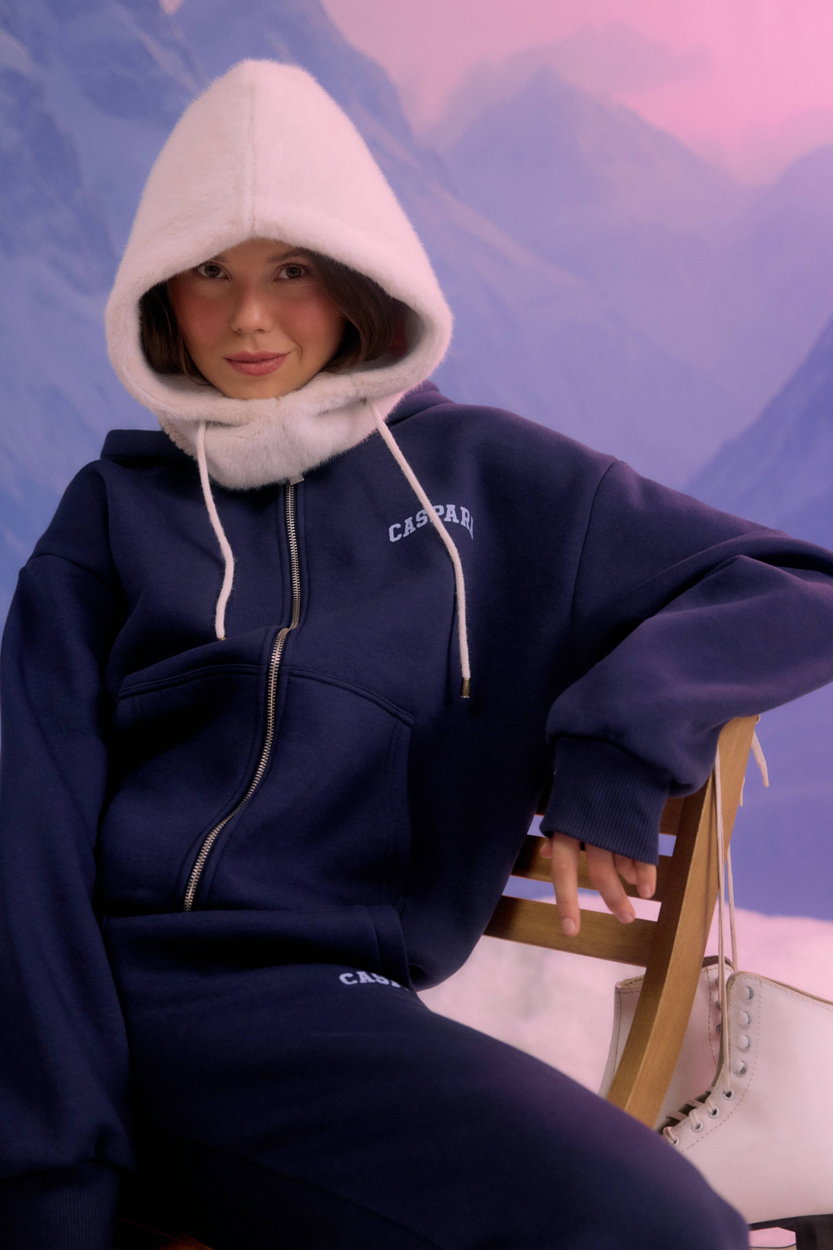 W. Cortina Zip Hoodie - Navy